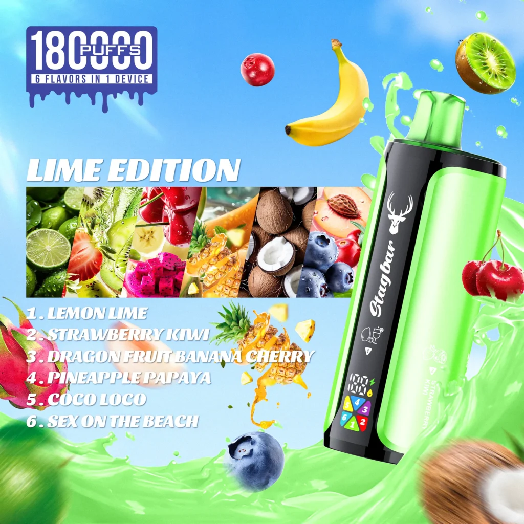 LIME EDITION (Lemon Lime / Strawberry Kiwi / Dragon Fruit Banana Cherry / Pineapple Papaya / Coco Loco / Sex on the Beach)