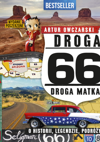 Grafika nawiązująca do popkultury z elementami podróży i cyfrą 66, ilustrująca marketingowy charakter nazwy Love 66.